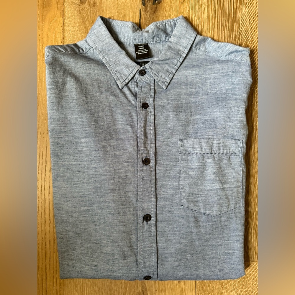 DIAMOND JACK Men’s Size L Long Sleeve Button Down Shirt